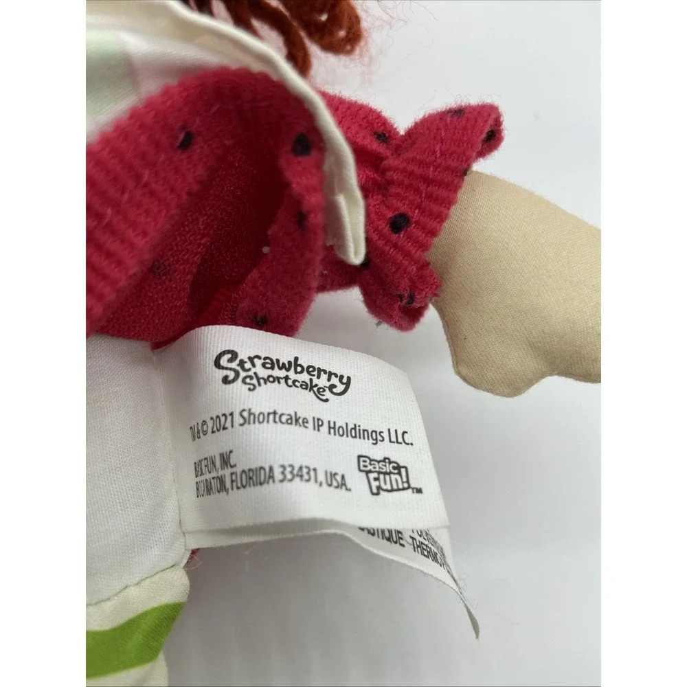 Basic Fun Strawberry Shortcake Plush Rag Doll 2021 Classic Style Red Yarn‎ Hair